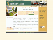 Tablet Screenshot of hotel-floridoretoile-paris.com